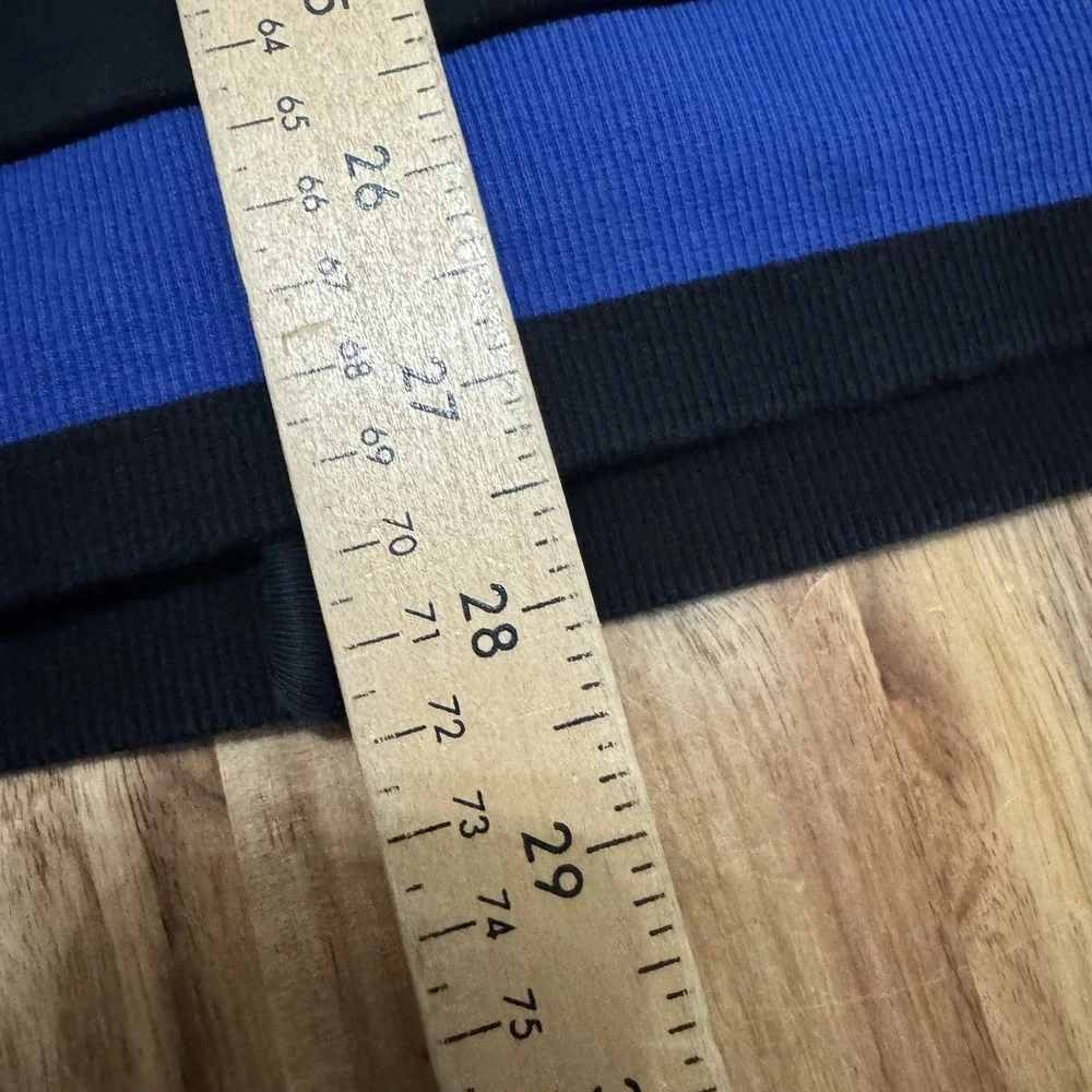 Hugo Boss Jacet Mens 2XL Black Blue Track Full Zip Cotton‎ Athleisure Pockets